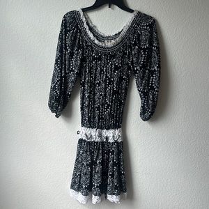 Free People Stretch Neckline Off Shoulder Dress